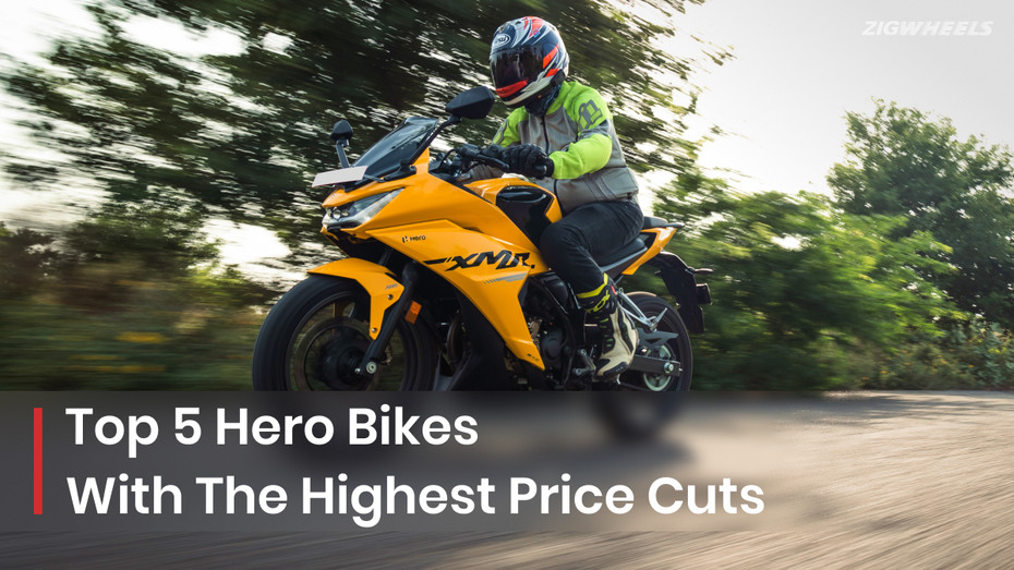 Top 5 Hero Bikes With The Highest Price Cuts Due To GST 2.0 Top 5 Hero Bikes With The Highest Price Cuts Due To GST 2.0