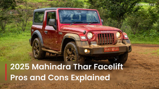 Mahindra Thar Facelift: A Closer Look At Its Pros And Cons