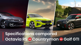 Skoda Octavia RS vs Volkswagen Golf GTI vs Mini Countryman JCW: Hot Badge Contenders Face Off