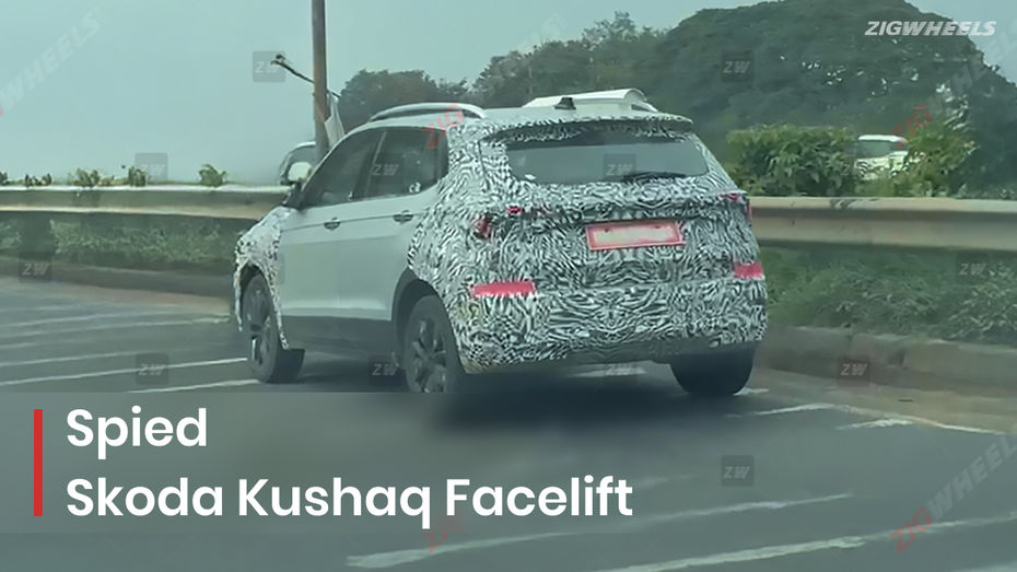 Skoda Kushaq facelift spied