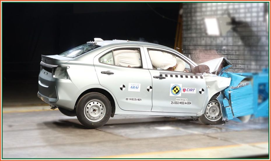 maruti dzire bncap crash test