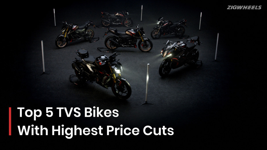 Top 5 TVS Bikes With Highest Price Cuts