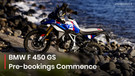 BMW F 450 GS Pre-Bookings Open Ahead Of Launch