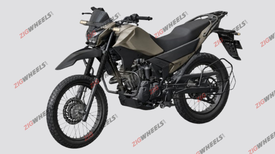 Hero Dual-sport Bike Design Rendered