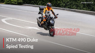 KTM 490 Duke Spotted Stoppie-ing: India Launch 2027