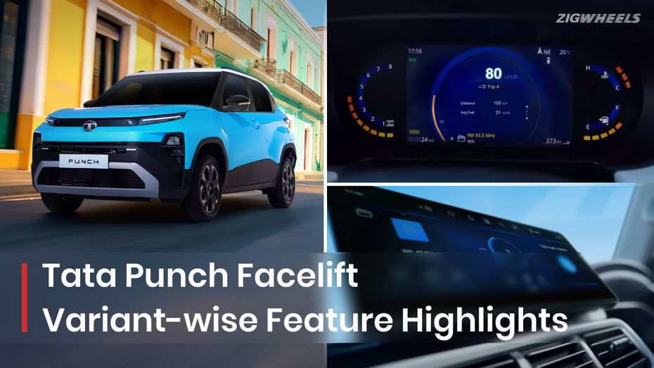 Tata Punch facelift variant walkthrough