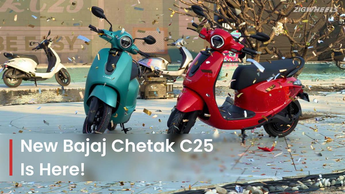 Bajaj Chetak C25 Electric Scooter 1 లక్షలోపు 113 కి.మీ రేంజ్తో ఎలక్ట్రిక్ స్కూటర్.. సిటీ డ్రైవ్కు సూపర్ ఆప్షన్! 45 BREAKING: Bajaj Chetak C25 Launched In India: Cheaper, Smarter ...
