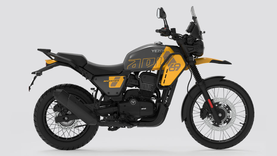 Yezdi Adventure Yellow Falcon