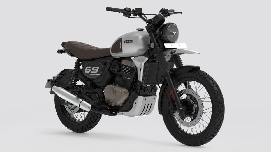 Yezdi Scrambler Grey Panther