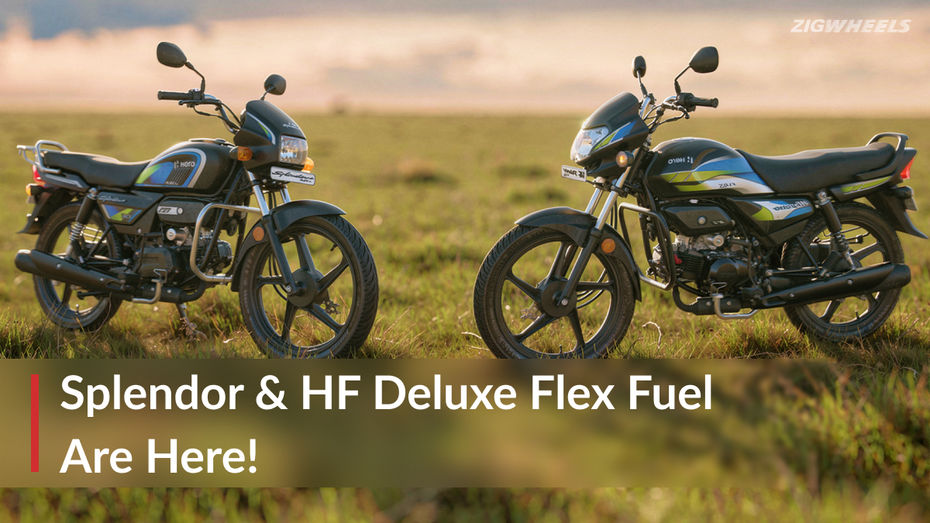 BREAKING: E85-Compliant Hero Splendor And HF Deluxe Flex Fuel Bikes Launched In India