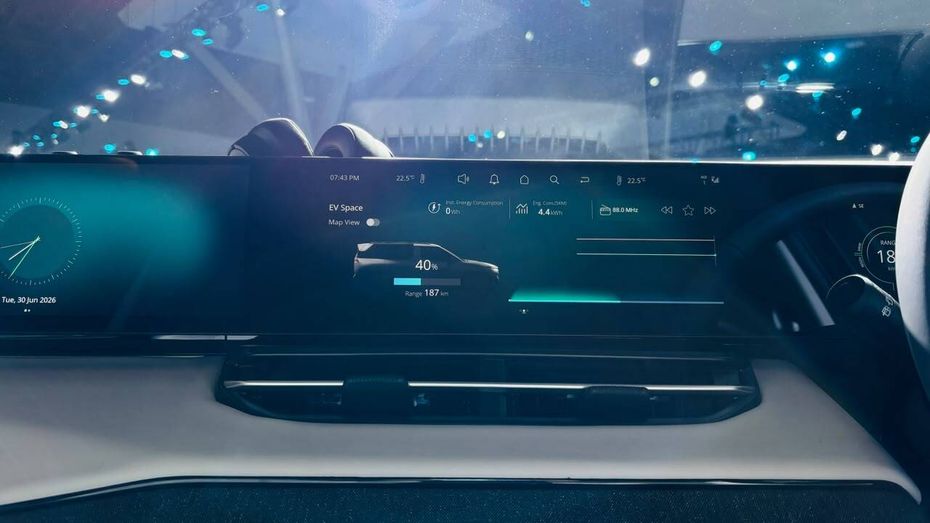 Tata Sierra EV Infotainment Screen