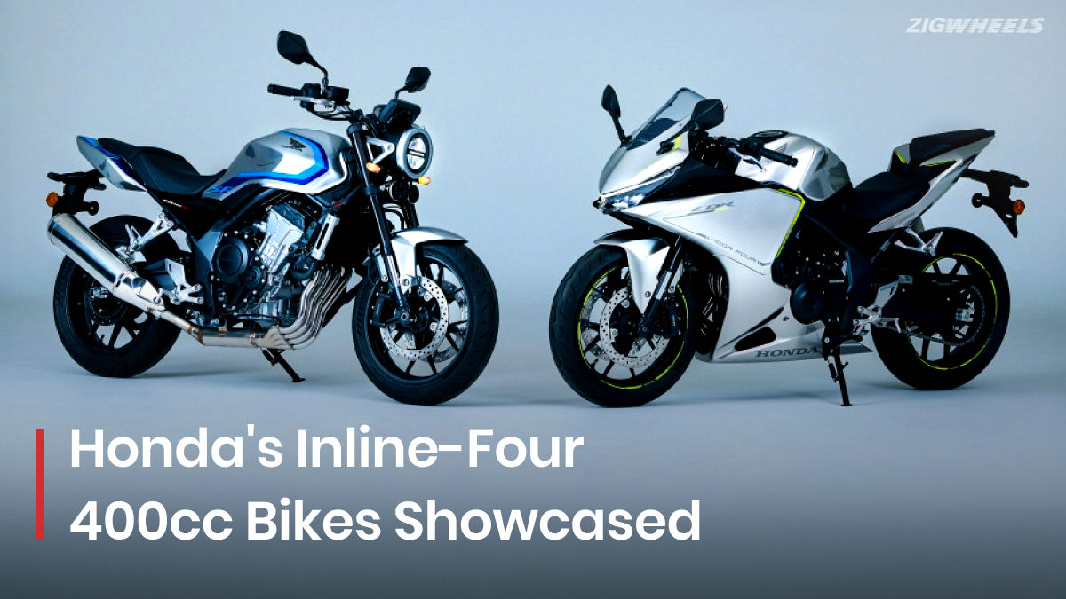 Honda CB400 Super Four E-Clutch Concept And CBR400R Four E-Clutch