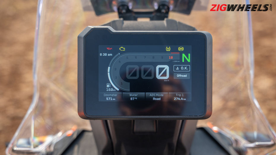 350cc KTM 390 Adventure Console
