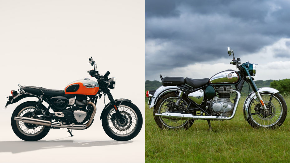 Triumph Bonneville T40 vs Royal Enfield Classic 350 Design Triumph Bonneville T40 vs Royal Enfield Classic 350 Design