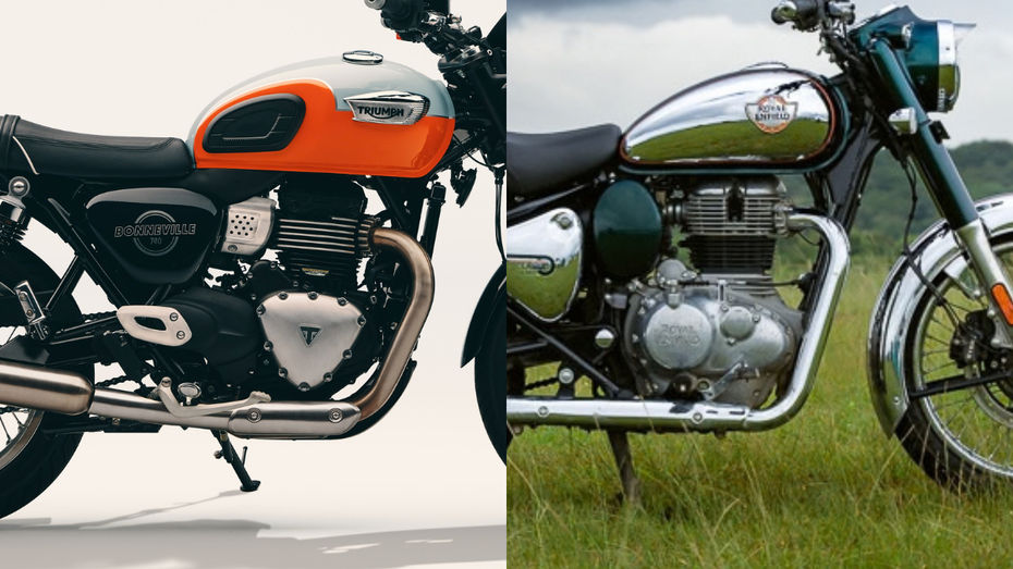 Triumph Bonneville T40 vs Royal Enfield Classic 350 Design Engine Triumph Bonneville T40 vs Royal Enfield Classic 350 Design Engine