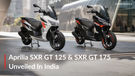 Aprilia Unveils the SXR GT 125 and SXR GT 175: Launch Soon