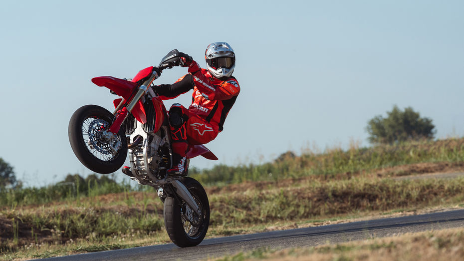 Ducati Desmo450 SM Wheelie Shot Ducati Desmo450 SM Wheelie Shot