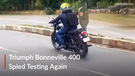 Upcoming Triumph Bonneville 400 Spied Again