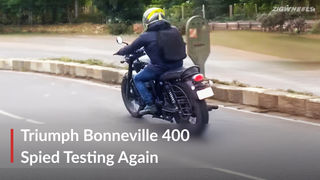 Upcoming Triumph Bonneville 400 Spied Again