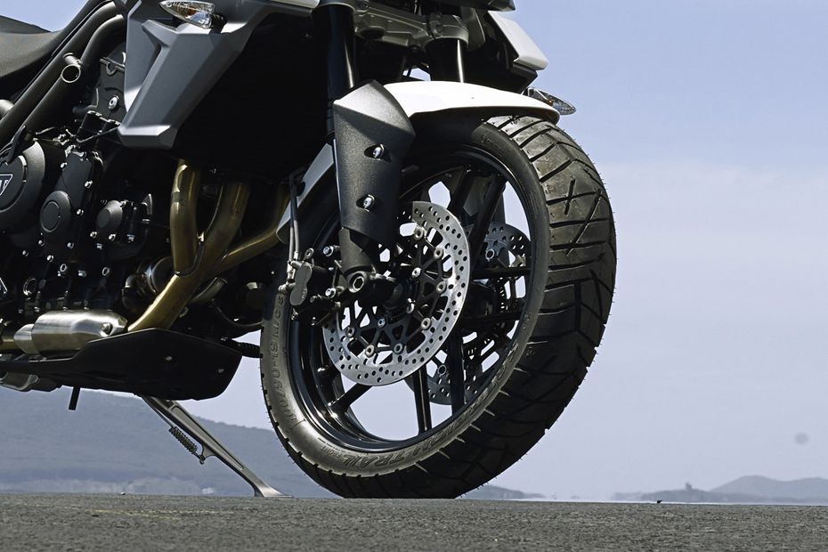 Front Tyre View of Tiger 800