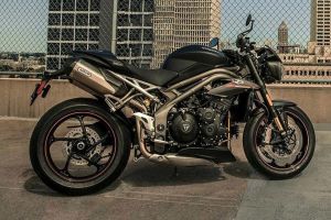 Rear Right View of Speed Triple