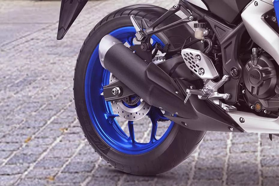 Rear Tyre View of YZF R3