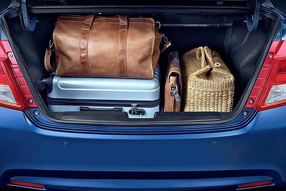 Boot with standard luggage Image of Dzire