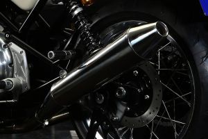 Exhaust View of Commando 961 Cafe Racer