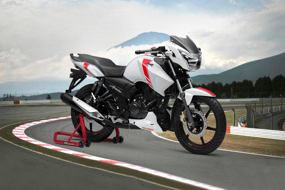 tvs apache on road price