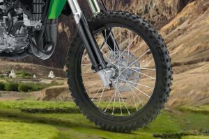 Front Tyre View of KX 100