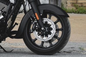 Front Tyre View of Springfield Dark Horse