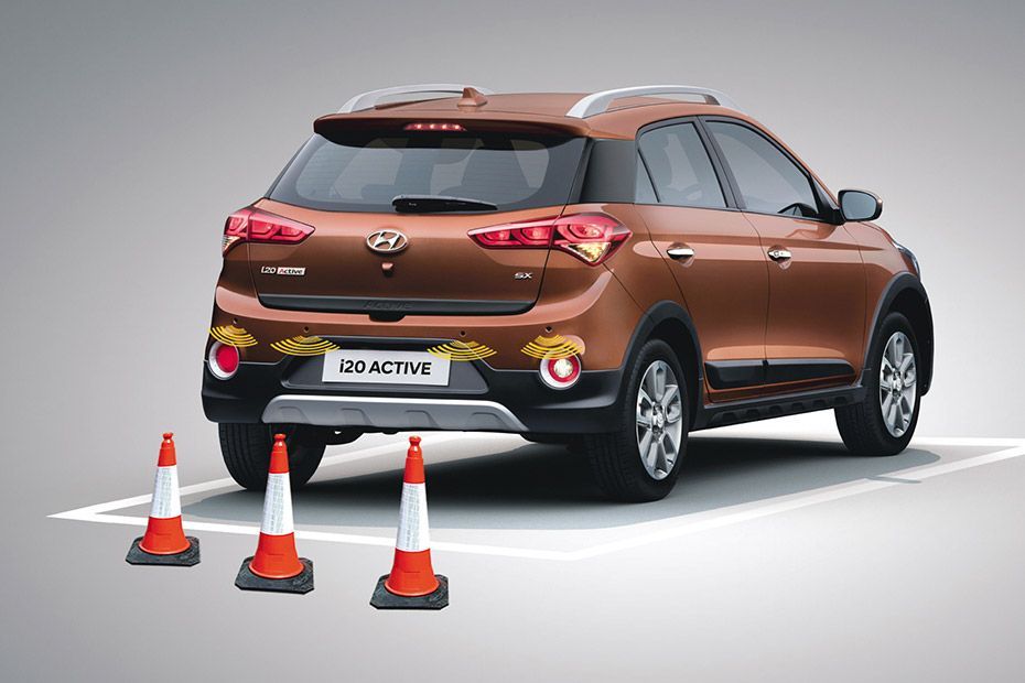 Rear Parking Sensors Top View Image of i20 Active