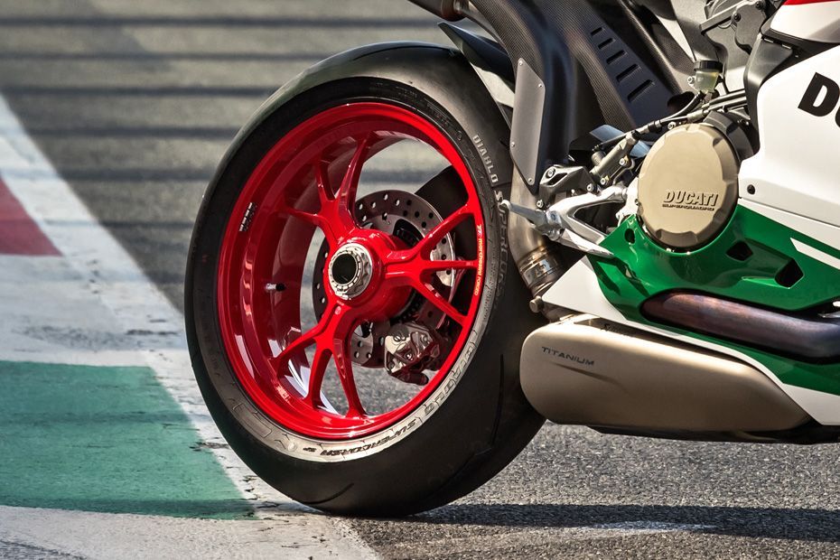 Rear Tyre View of 1299 Panigale