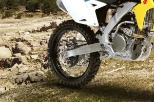 Rear Tyre View of RM Z250