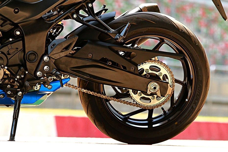 Rear Tyre View of GSX S750
