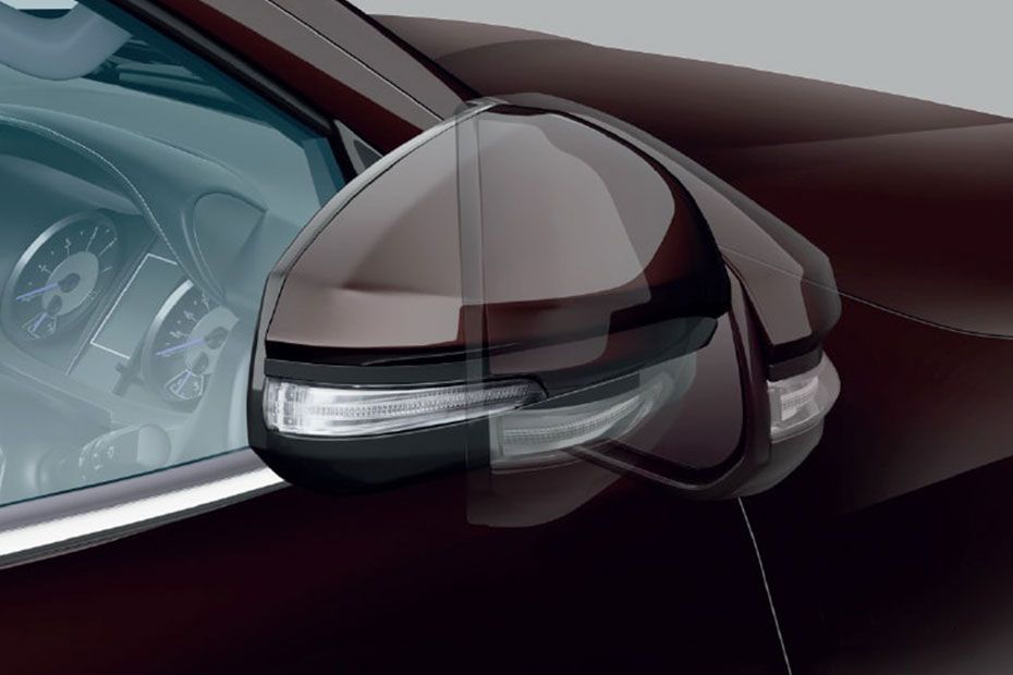 Side mirror rear angle Image of Fortuner