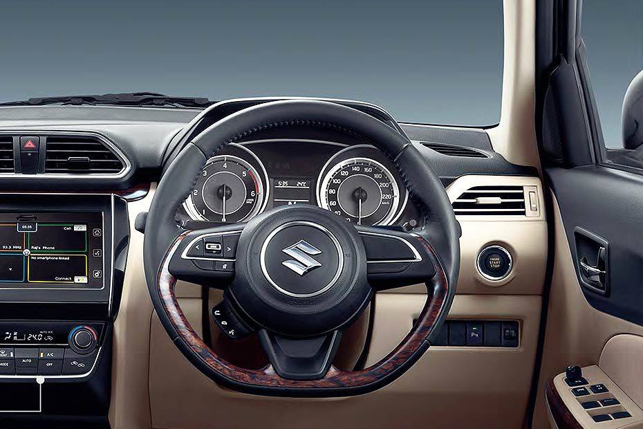 Steering close up Image of Dzire