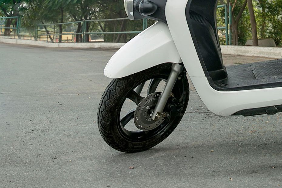 Front Tyre View of Spock Electric Scooter