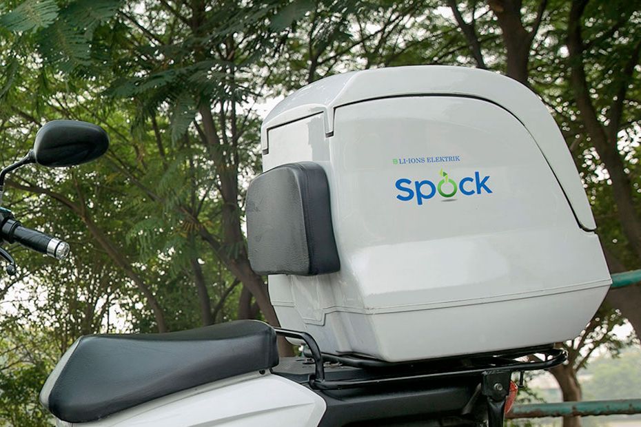 Rear Storage of Spock Electric Scooter