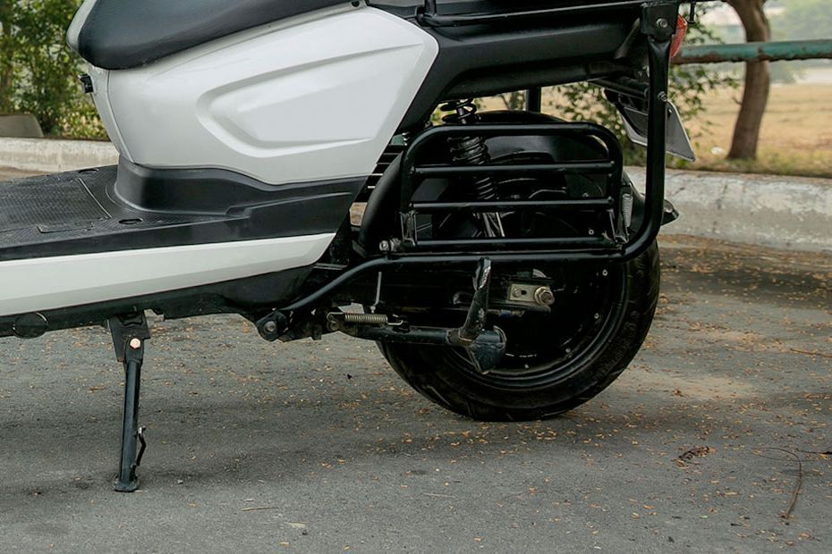 Rear Tyre View of Spock Electric Scooter