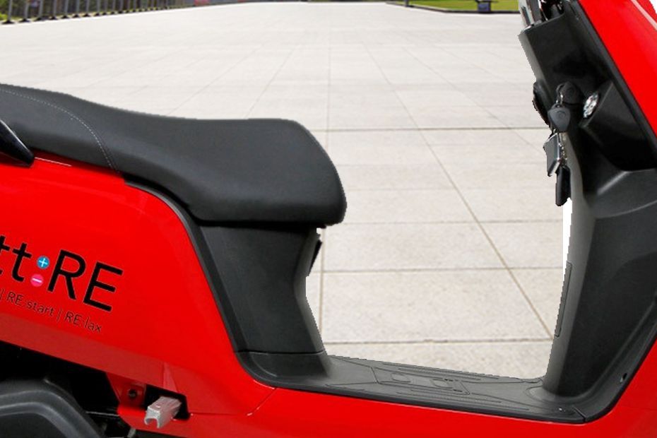 Foot Space View of Electric Scooter