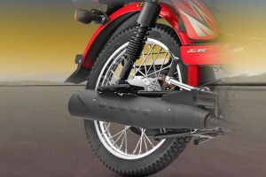 Rear Tyre View of XL100