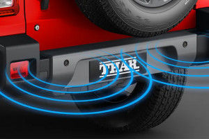 Rear Parking Sensors Top View Image of Thar 2020