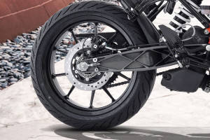 Rear Tyre View of 125 Duke