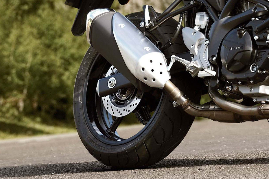 Rear Tyre View of SV650