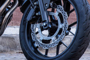 Front Brake View of CB500F
