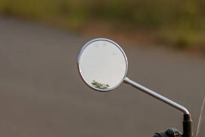 Back View Mirror of Meteor 350