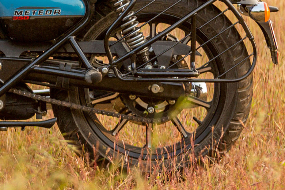 Rear Tyre View of Meteor 350