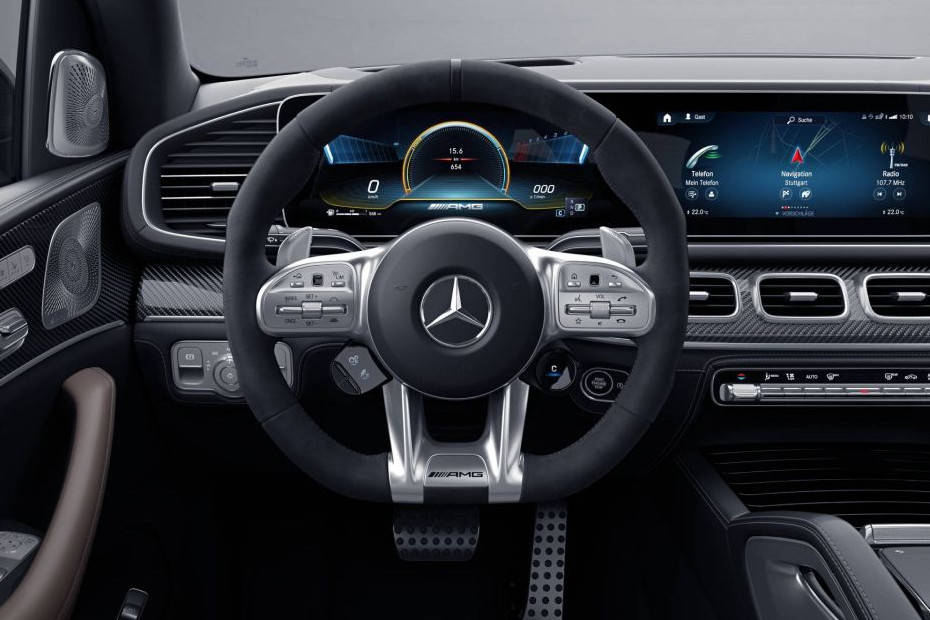 Steering close up Image of AMG GLE 53