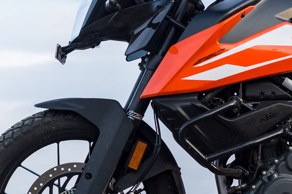 Front Suspension View of 250 Adventure